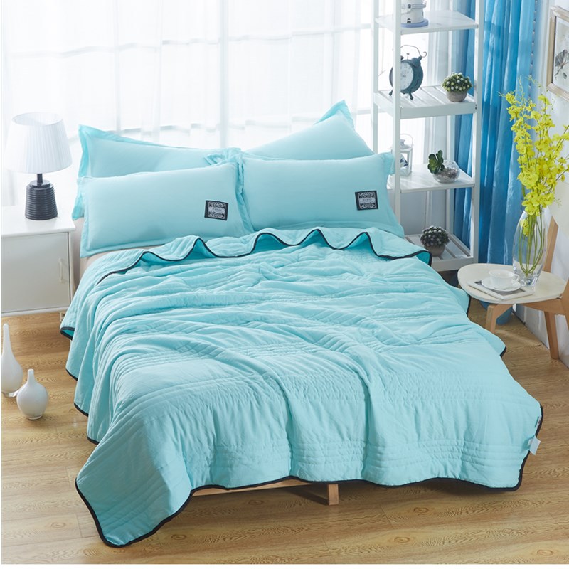 Cooling Blanket – Pure Color Summer Quilt, Lightweight Air‑Conditioning Quilt, Compressible Cool Quilt