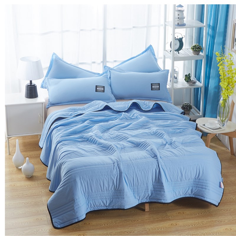 Cooling Blanket – Pure Color Summer Quilt, Lightweight Air‑Conditioning Quilt, Compressible Cool Quilt