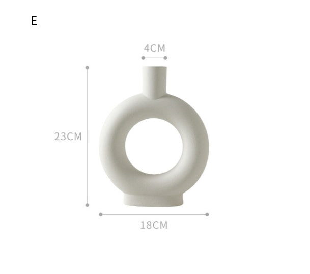 Nordic Ceramic Decorative Vase – Minimalist Home Décor
