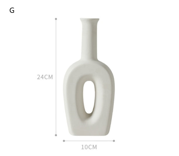 Nordic Ceramic Decorative Vase – Minimalist Home Décor