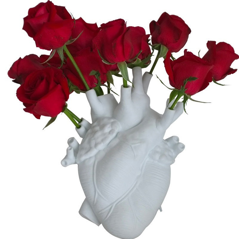 Nordic Style Sculptural Flower Vase – Modern Art Flower Pot for Home Decor, Desktop Ornament & Gift