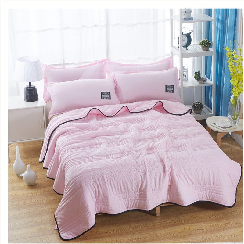 Cooling Blanket – Pure Color Summer Quilt, Lightweight Air‑Conditioning Quilt, Compressible Cool Quilt