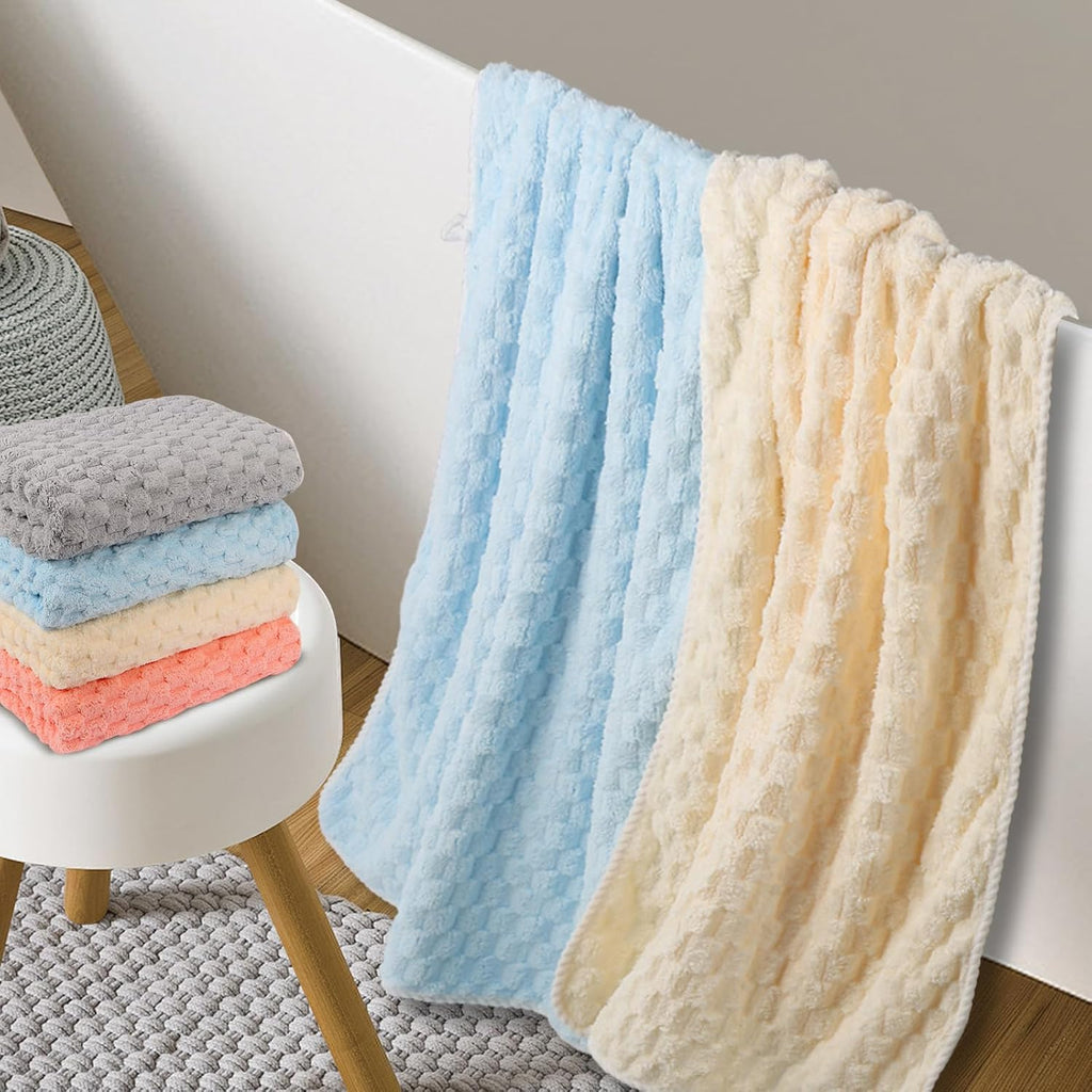 Luxury Microfiber Bath Towels – 4‑Pack  Ultra‑Soft, Quick‑Dry, 8× Absorbent  Lightweight & Hypoallergenic Bath Sheets (27.5×55 in) – Mixed Colors