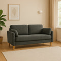 Modern Minimalist 2‑Seater Sofa – Compact Upholstered Loveseat for Small Spaces