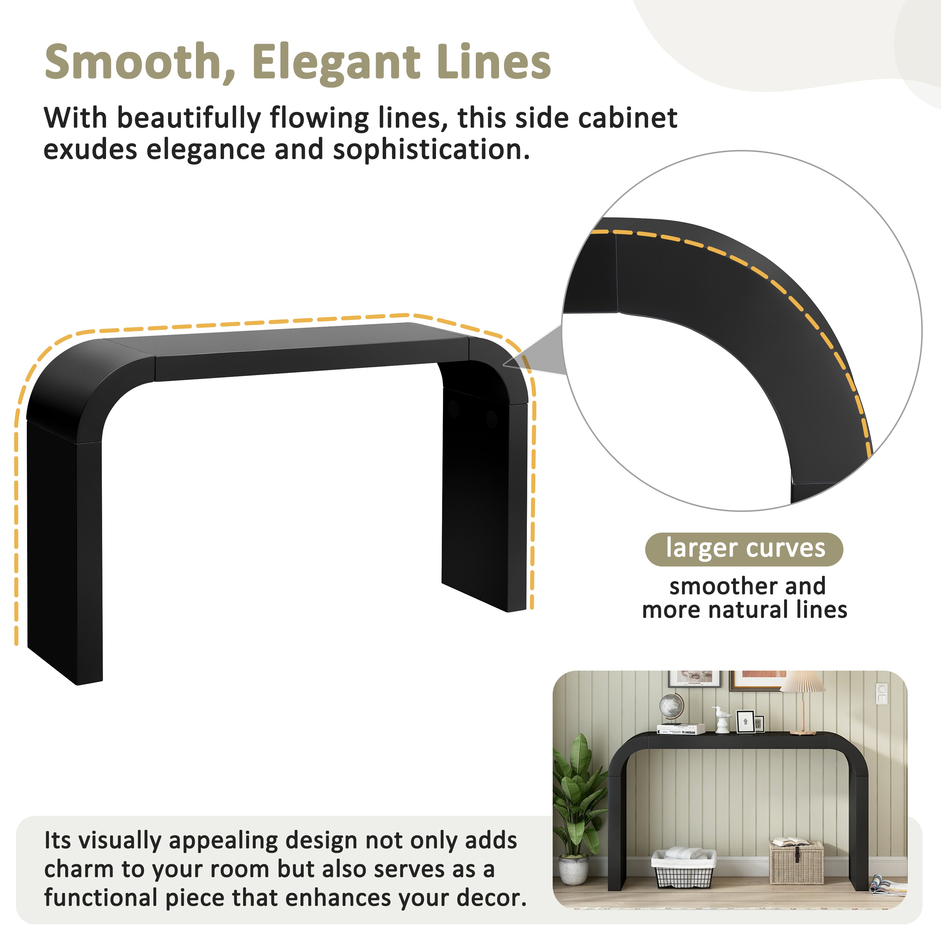 Modern Minimalist Console Table – Sleek, Versatile Design for Living Room, Hallway & Bedroom
