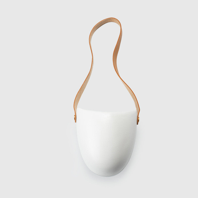 Wall‑Mounted Ceramic Flower Pot for Balcony & Home Decor