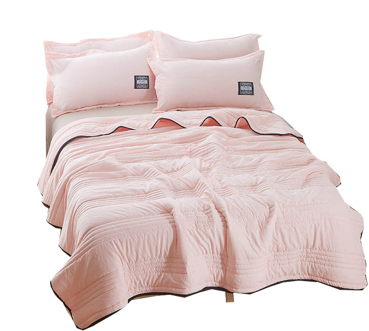 Cooling Blanket – Pure Color Summer Quilt, Lightweight Air‑Conditioning Quilt, Compressible Cool Quilt